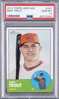2012 Topps Heritage #207 Mike Trout – PSA GEM MT 10
